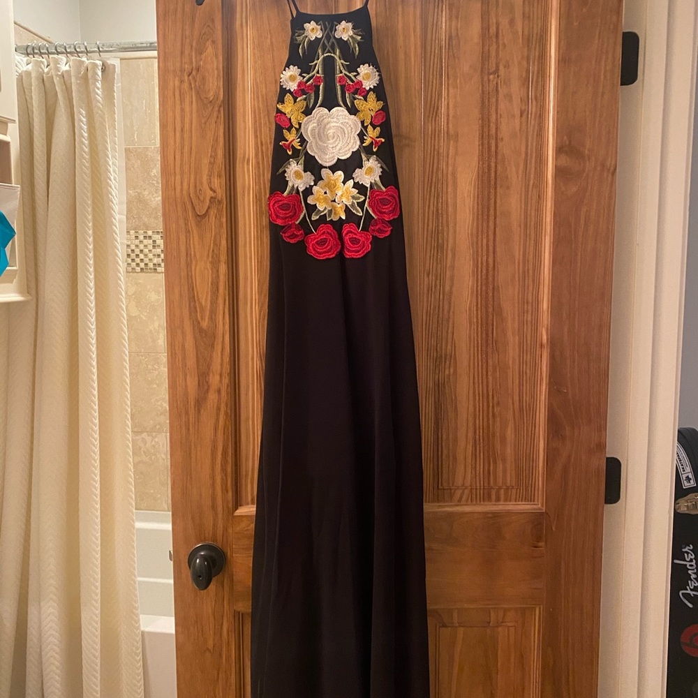 Gianni Bini sheer overlay dress